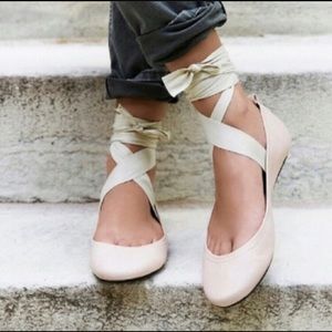 Free People Degas Ballet pink flats 37